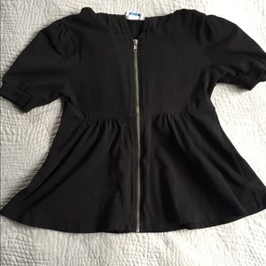Maternity Peplum Zip-up